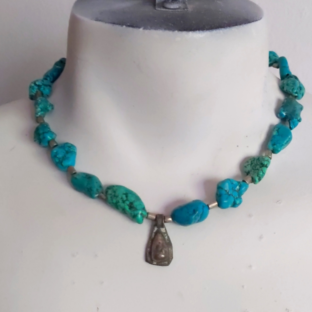 Handmade turquoise necklace